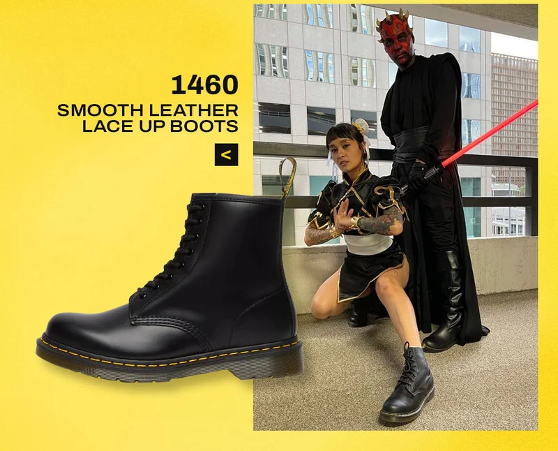 1460 Smooth Leather Lace Up Boots