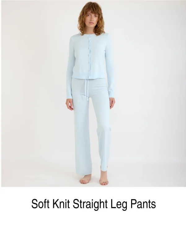 Soft Knit Straight Leg Pants