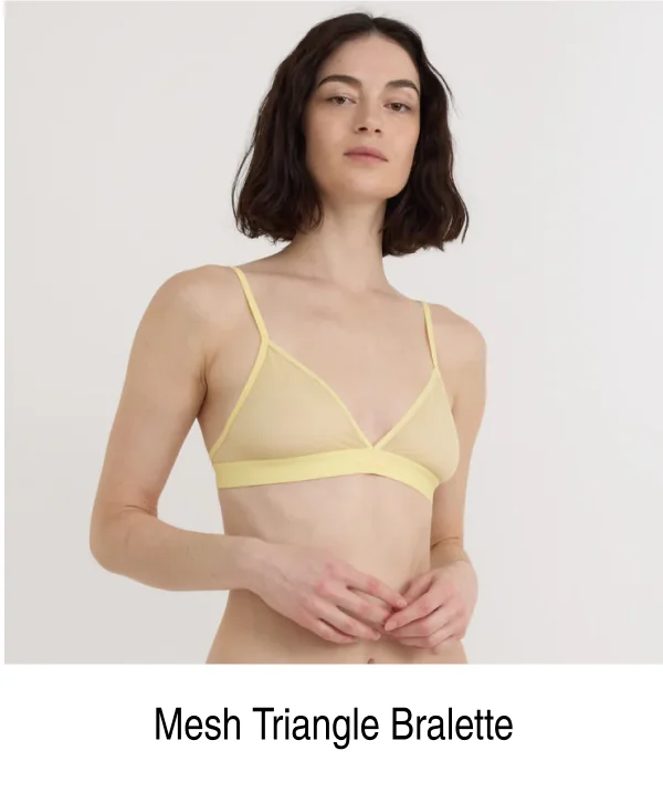 Mesh Triangle Bralette