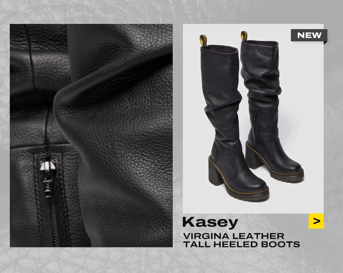 Kasey Virgina Tall Leather Heeled Boots