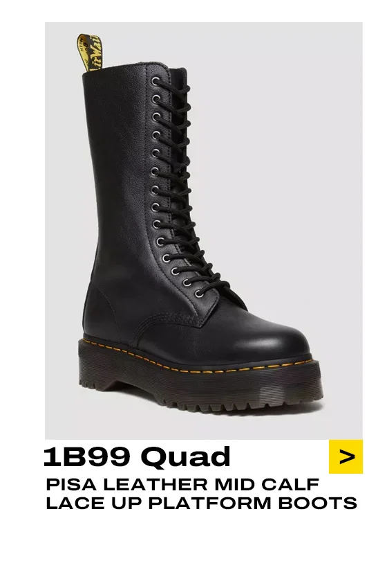 1B99 Pisa Leather Mid Calf Lace Up Boots
