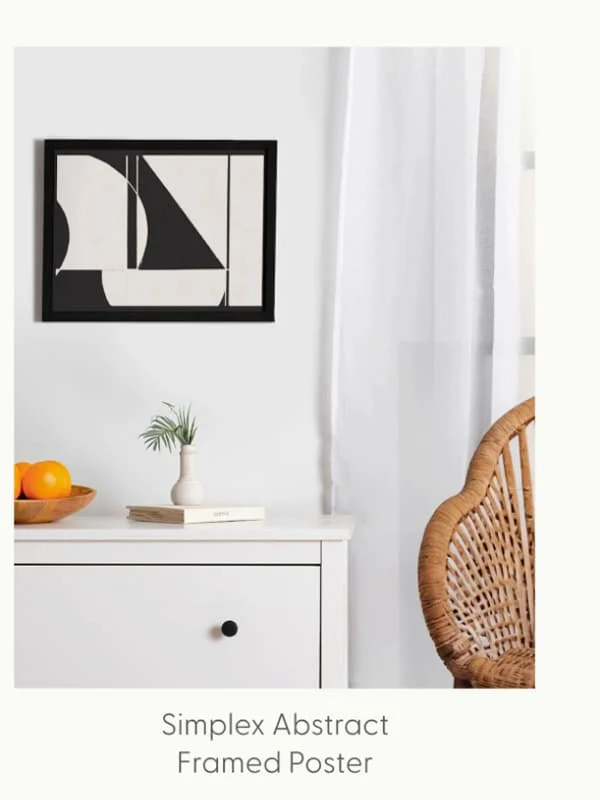Simplex Abstract Framed Poster