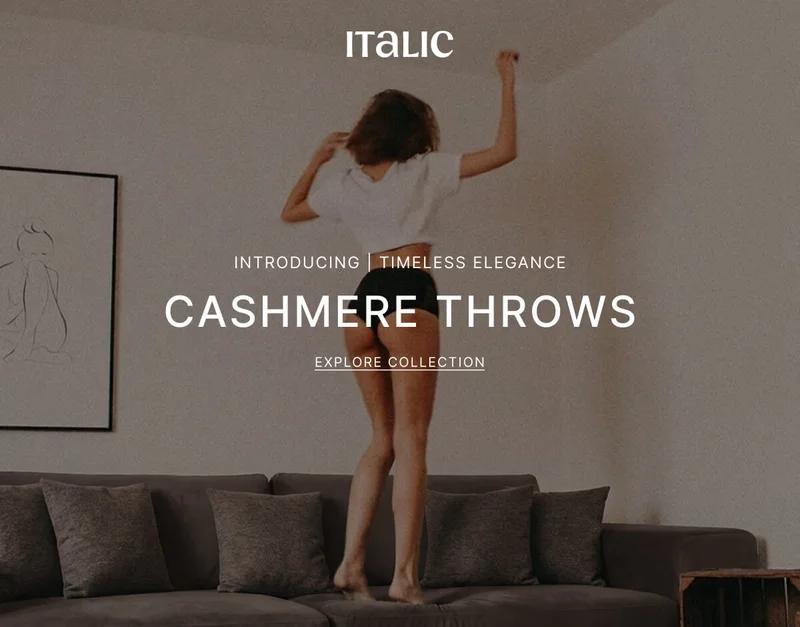 ITALIC | Cashmere Throws