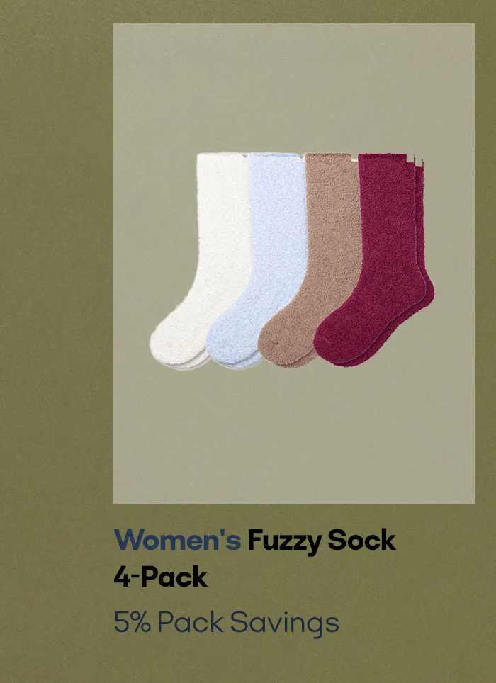 Women's Fuzzy Sock 4-Pack 5% Pack Savings