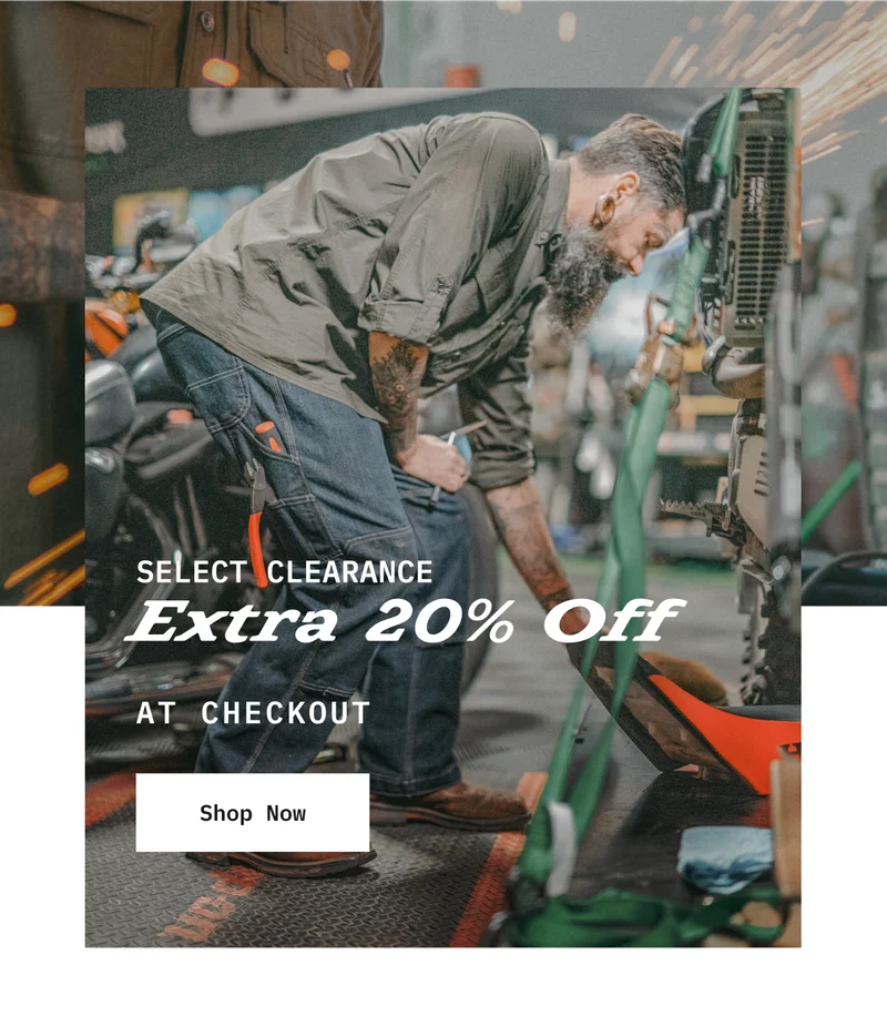 SELECT CLEARANCE. Extra 20% off. Shop Now.