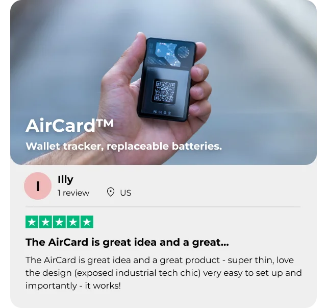 The AirCard is great idea and a great product - super thin, love the design (exposed industrial tech chic) very easy to set up and importantly - it works!