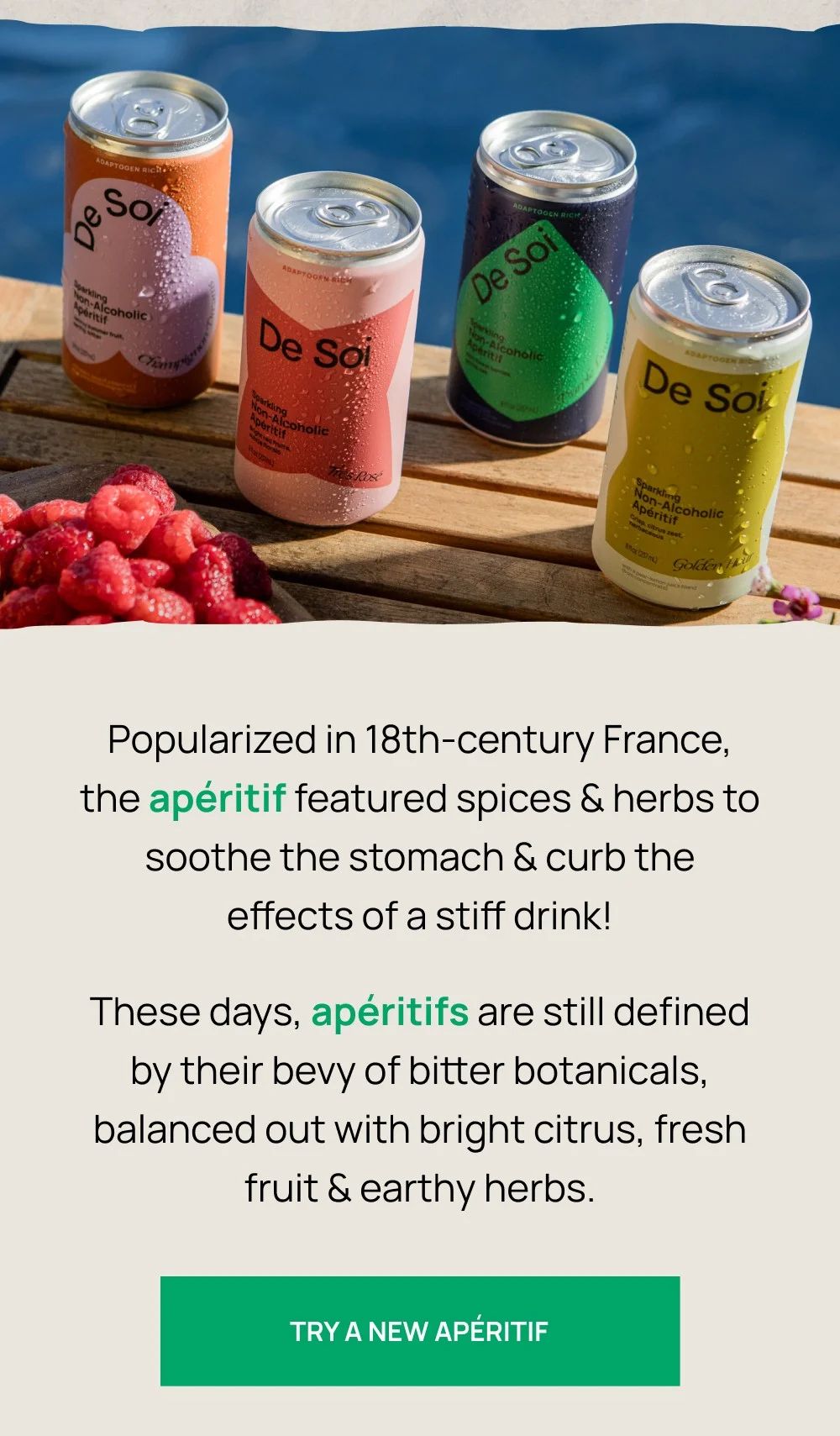 TRY A NEW APÉRITIF