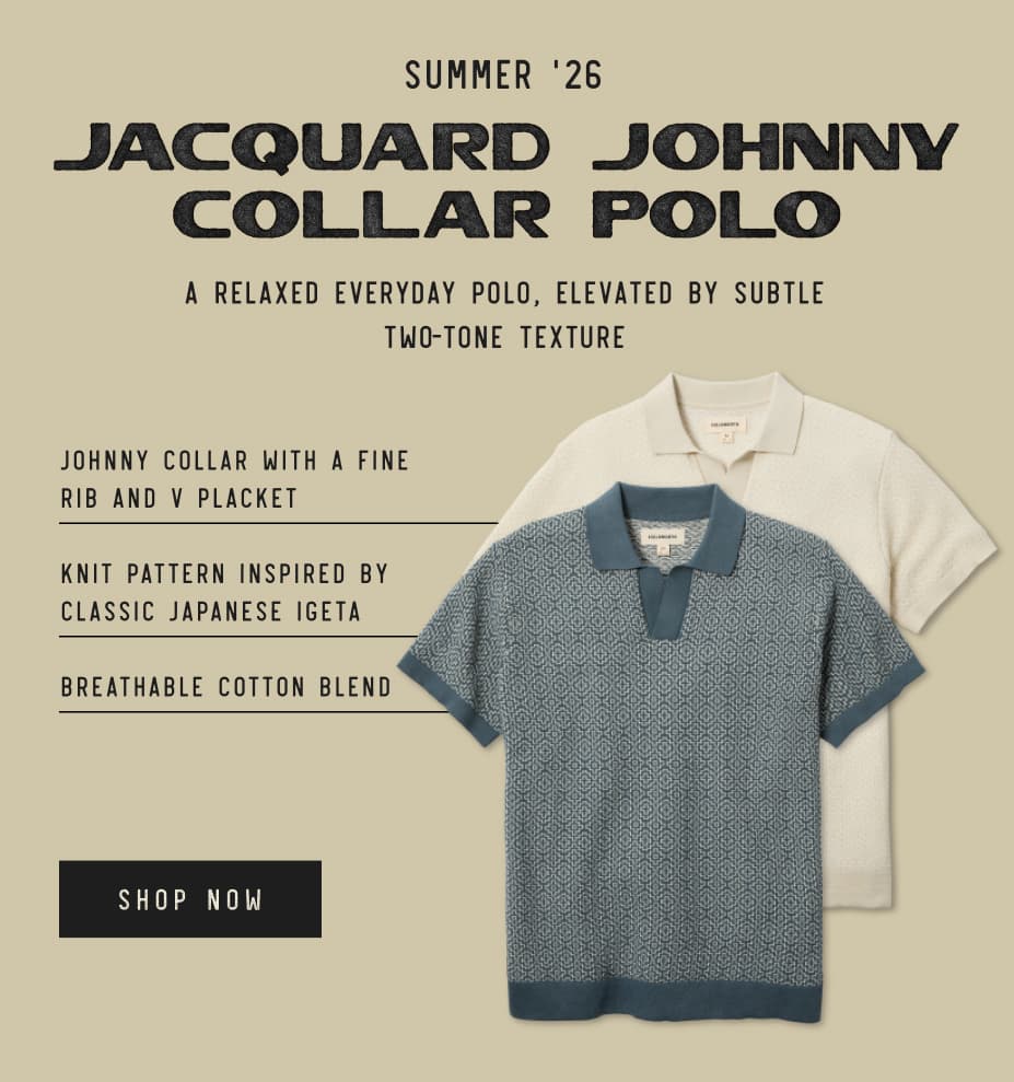 Jacquard Johnny Collar Polo