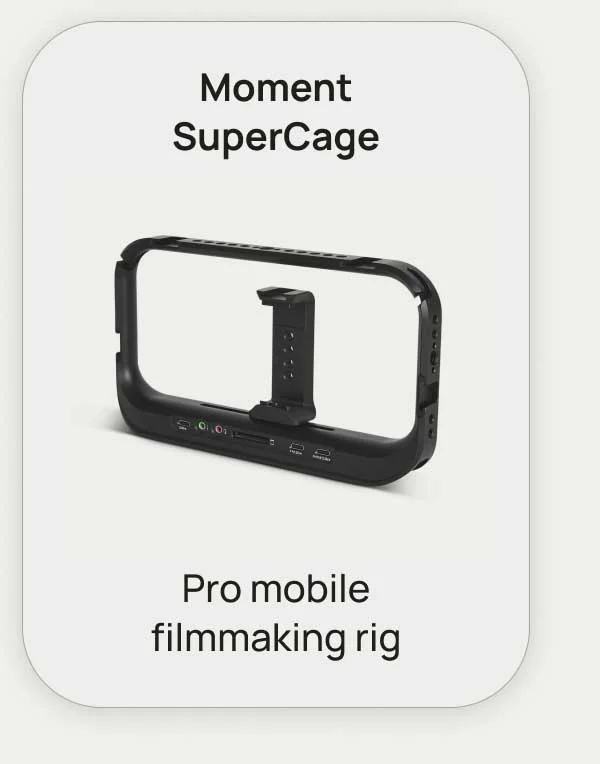 Moment SuperCage - Pro mobile filmmaking rig