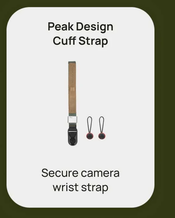 Peak Design Cuff Strap - Secure camera wrist strap