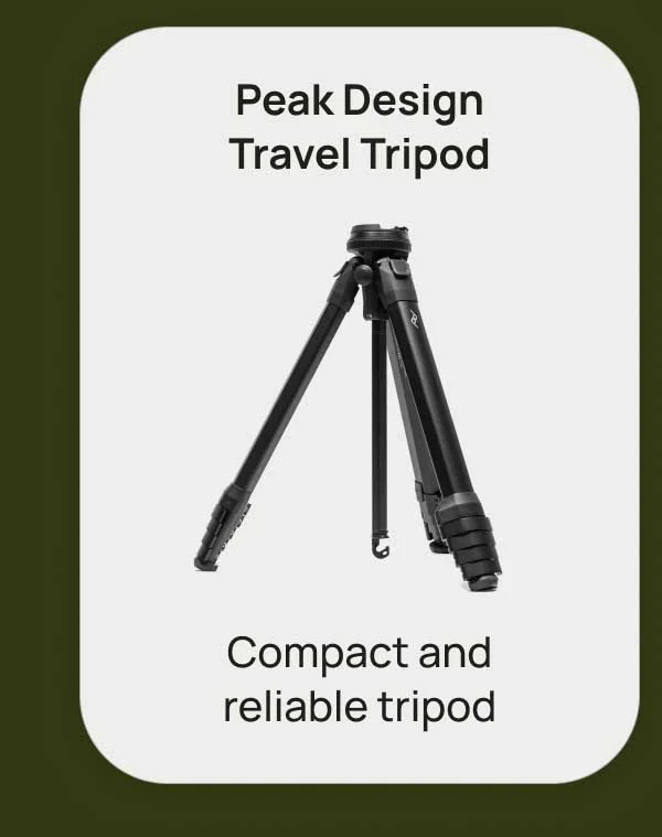 Peak Design Travel Tripod - Compact and reliable tripod