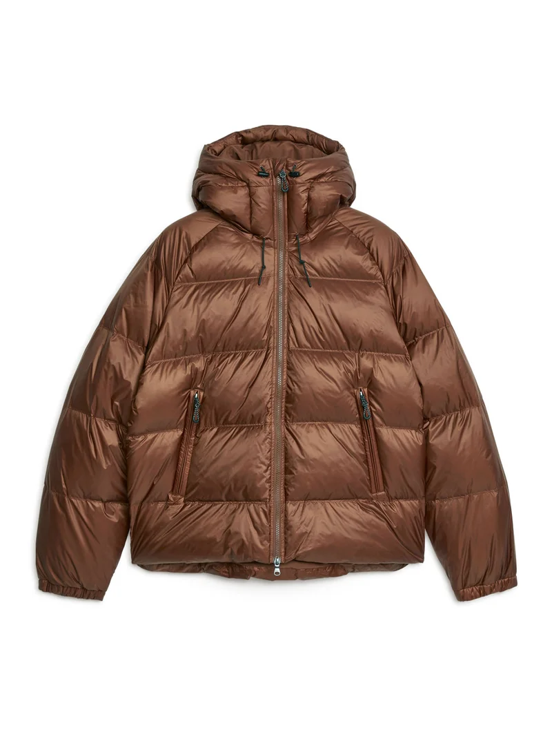 Sporty Down Jacket BROWN