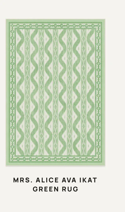 Ava Ikate Green Rug