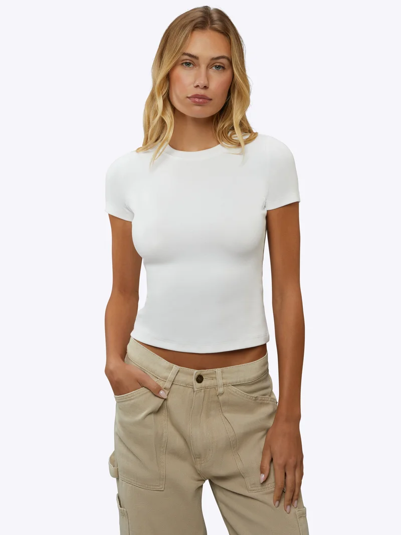 Image of Tomboy Tee | White Slim-fit Tomboy™ Cotton