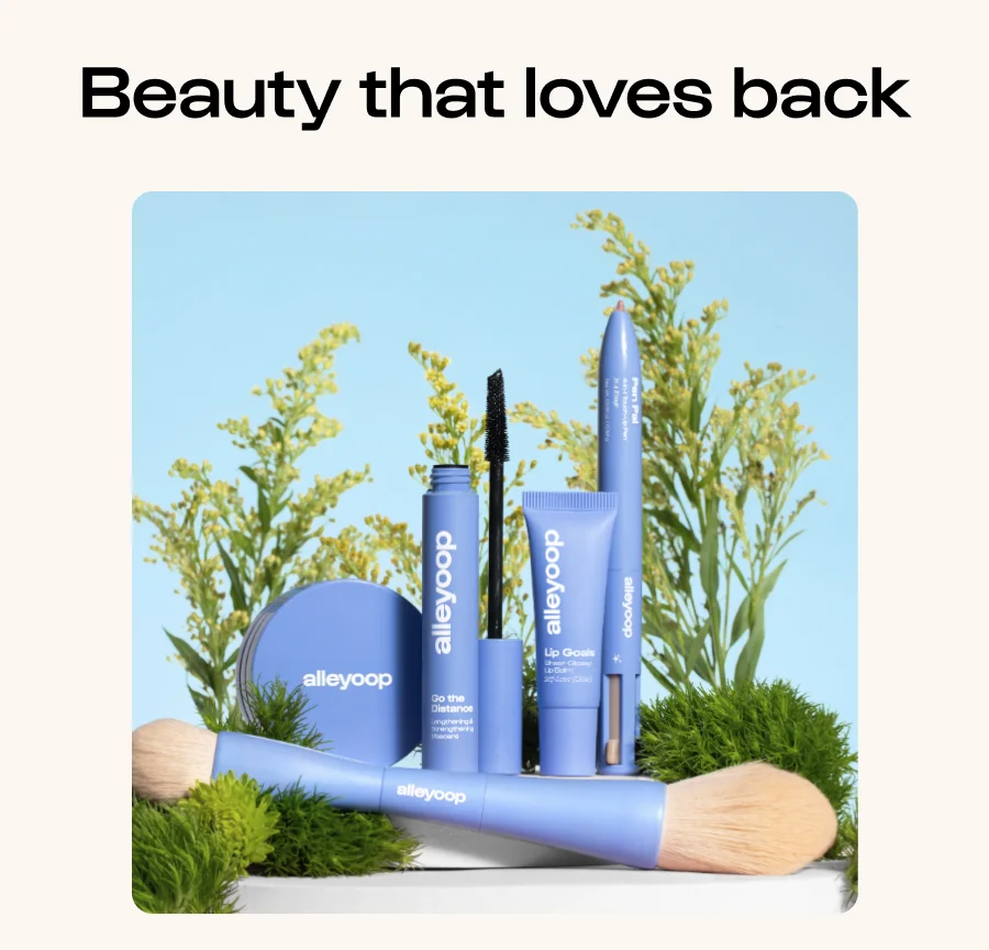 Beauty that loves back CleanHub: Together, we’ve helped prevent more than 54,000 lbs of plastic waste enter oceans. Every order = 1lb of plastic recovered. PCR Packaging: 50% of our packaging uses post-consumer recycled materials—giving plastic a second life and reducing landfill waste. Click to Eco-conscious Glam