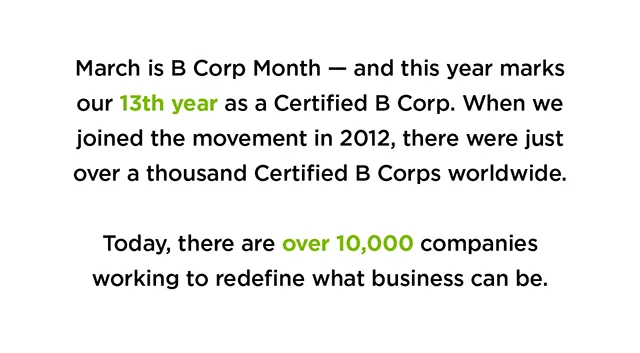 March is B Corp Month
