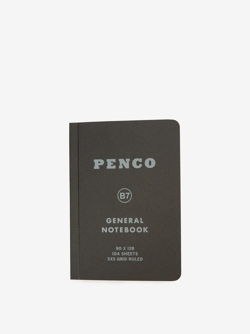 Image of Hightide Penco Soft Paper Notebook B7 - Black