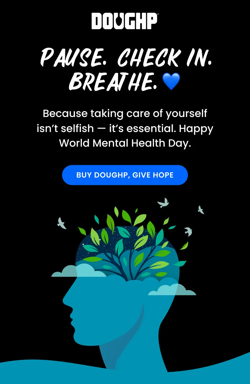 Pause. Check In. Breathe. Because taking care of yourself isn’t selfish — it’s essential. Happy World Mental Health Day.