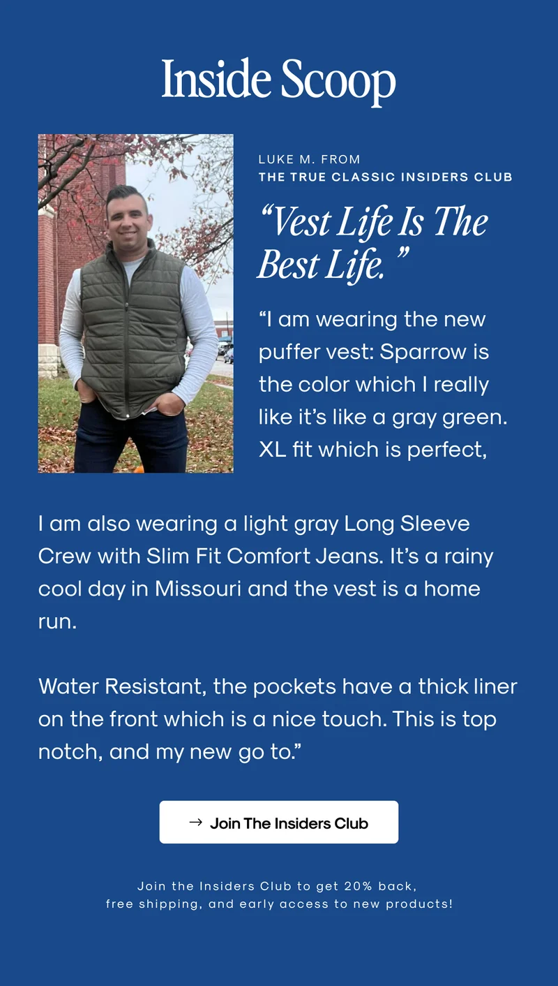 Inside Scoop - puffer vest review
