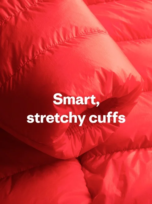 Smart, stretchy cuffs.