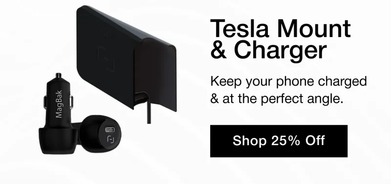 Tesla Mount & Charger The most advanced phone case ever.