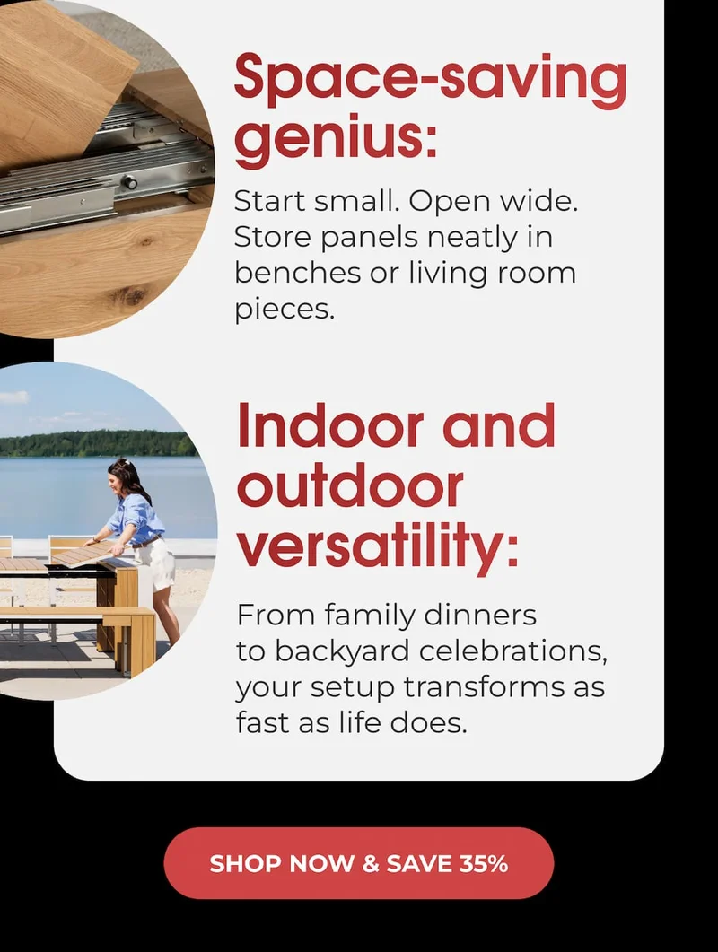 Space Saving Genius & Indoor and Outdoor Versaitility