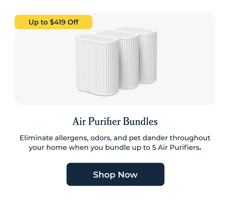 Up to $419 Off Air Purifier Bundles