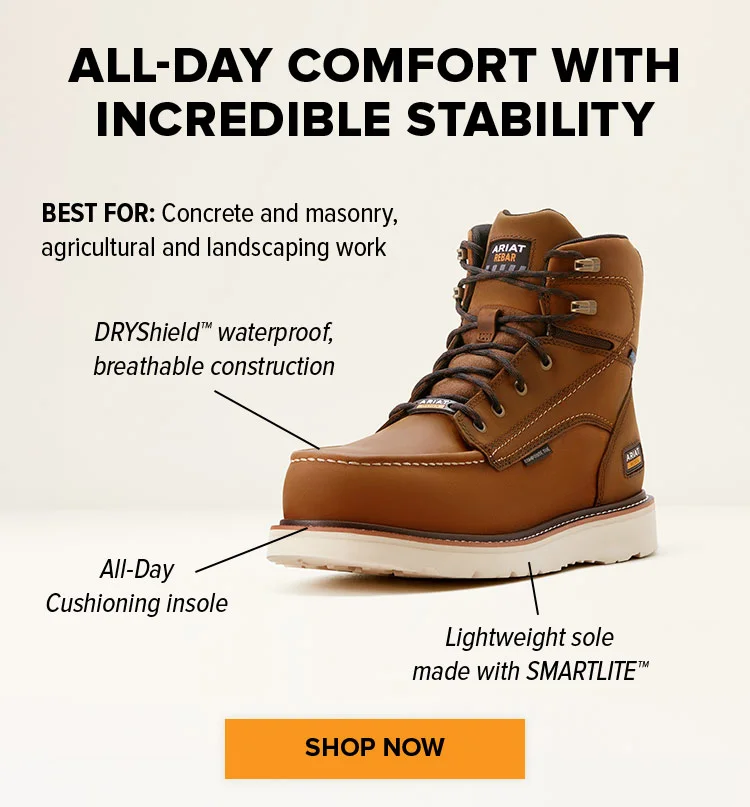 ALL-DAY COMFORT WITH INCREDIBLE STABILITY
