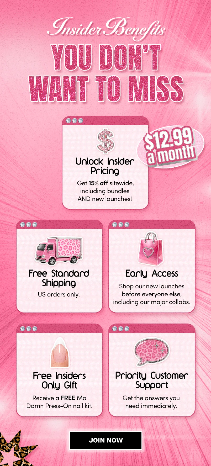Join the Insider Membership and unlock exclusive perks
