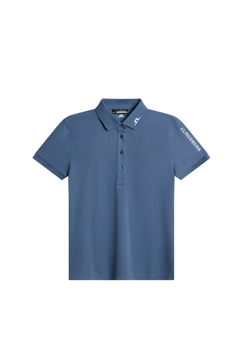 Image of Tour Tech Polo / Vintage Indigo