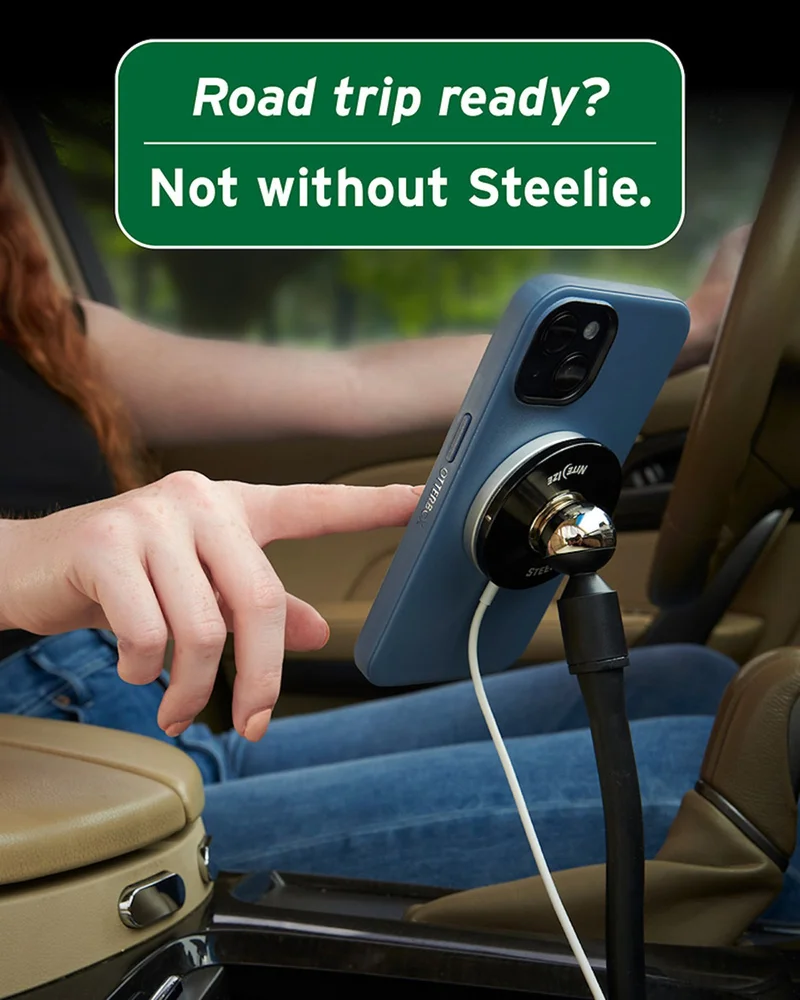 Road trip ready? Not without Steelie.