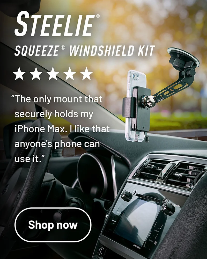 Steelie® Squeeze® Windshield Kit