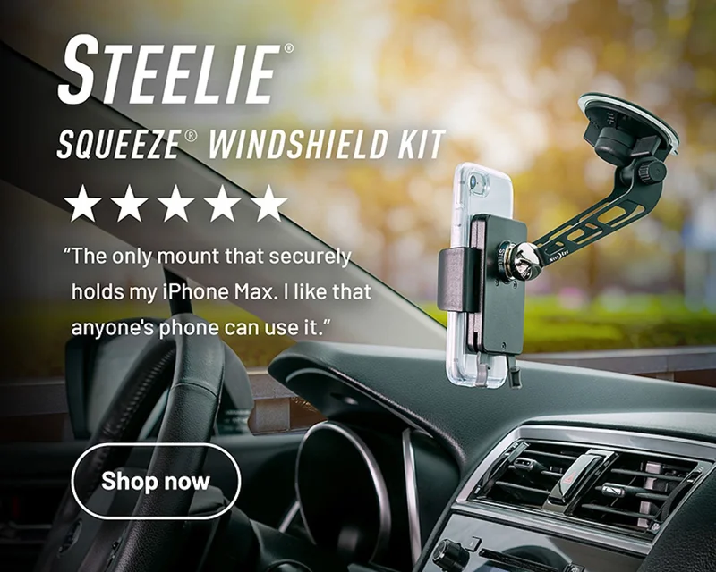 Steelie® Squeeze® Windshield Kit