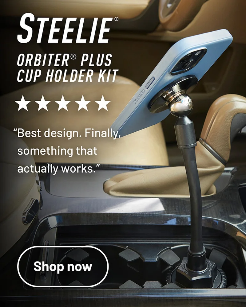 Steelie® Orbiter® Plus Cup Holder Kit