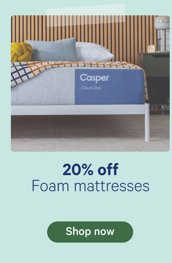 20% off Foam Mattresses