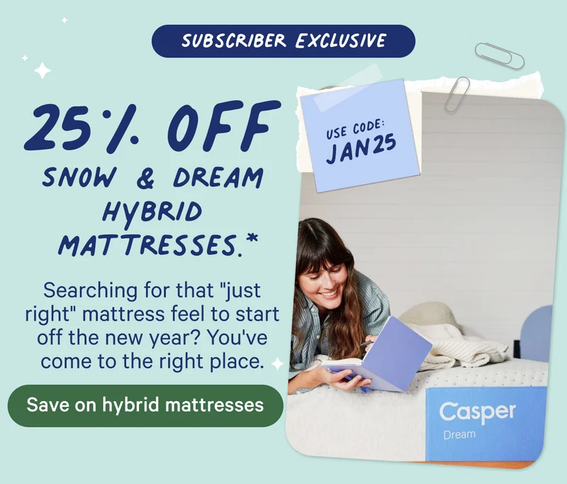 25% off Snow & Dream Mattresses with code JAN25