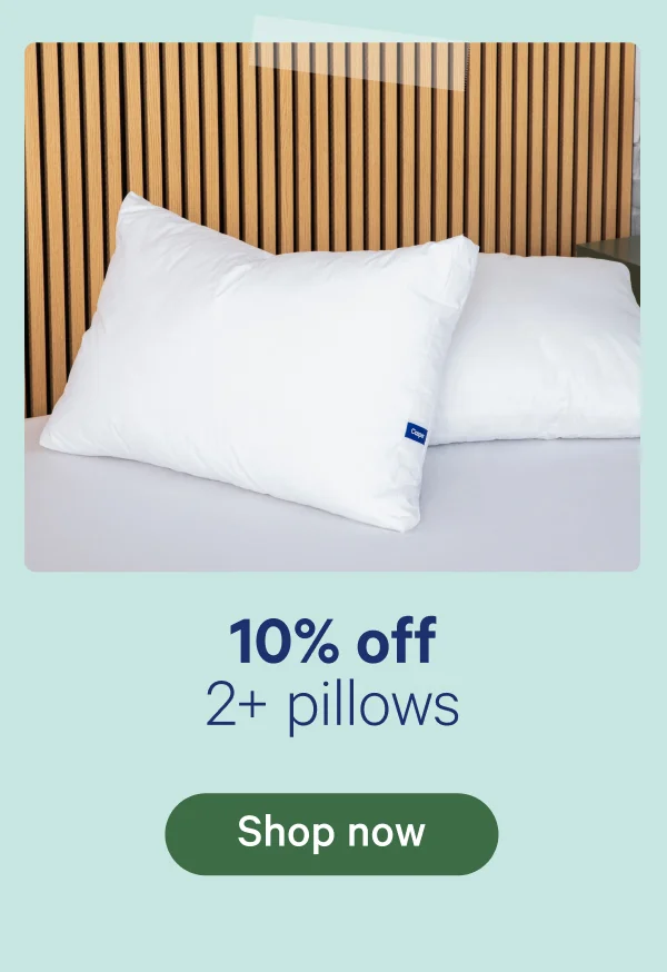 10% off 2+ pillows