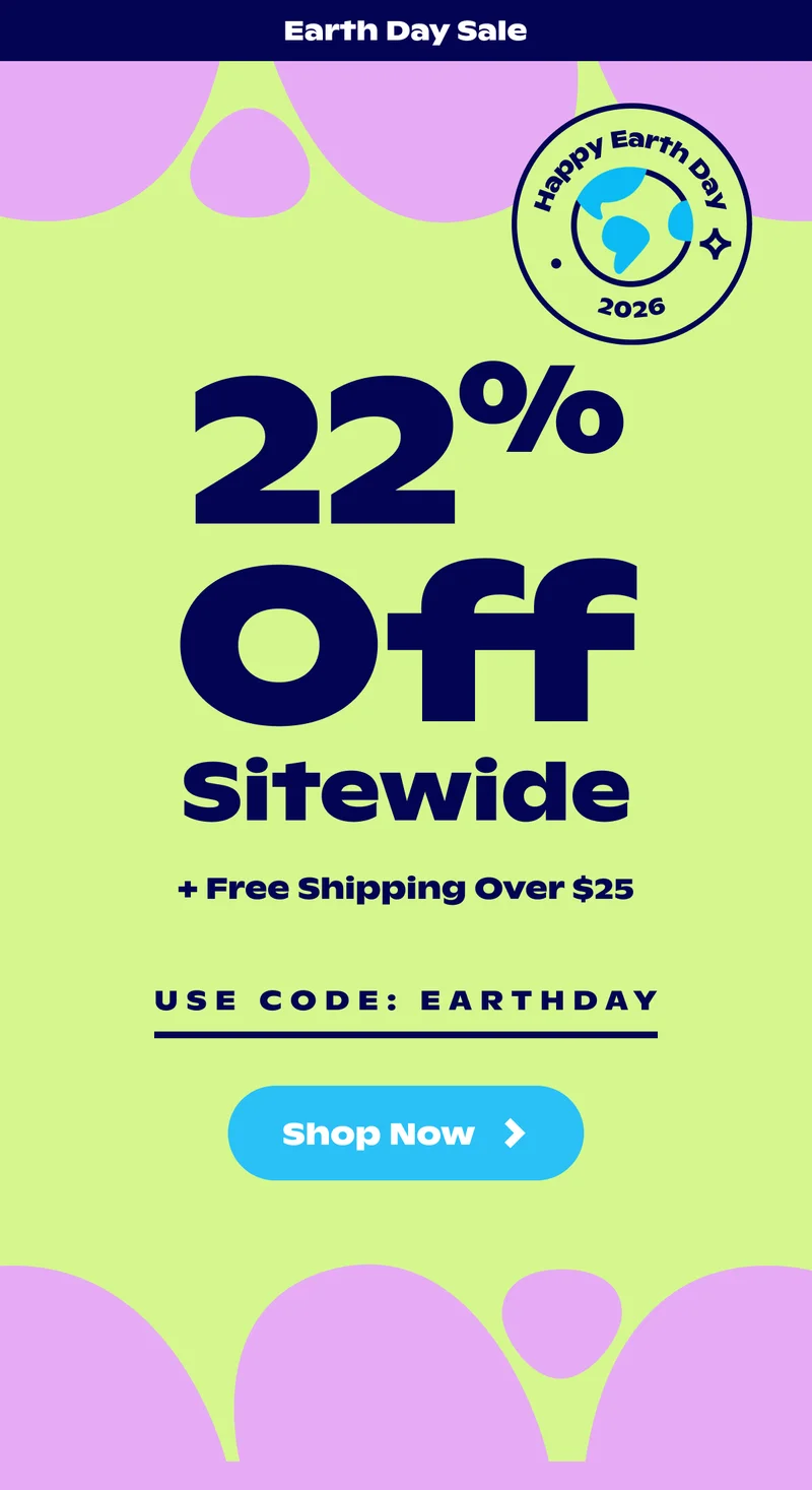 22% off with code EARTHDAY