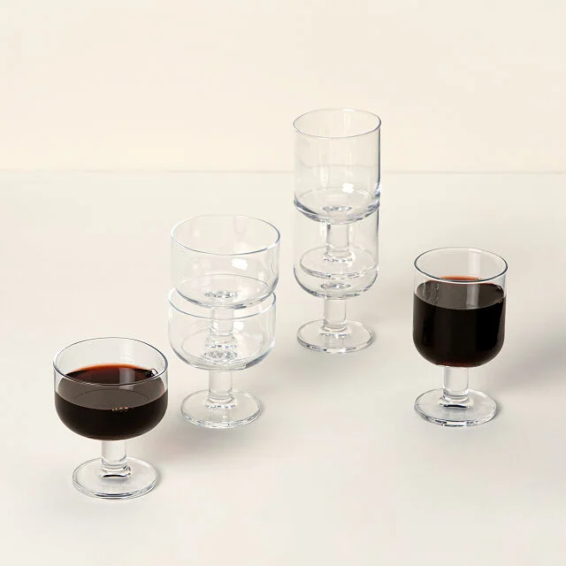 Stackable Wine Glasses - Set of 6