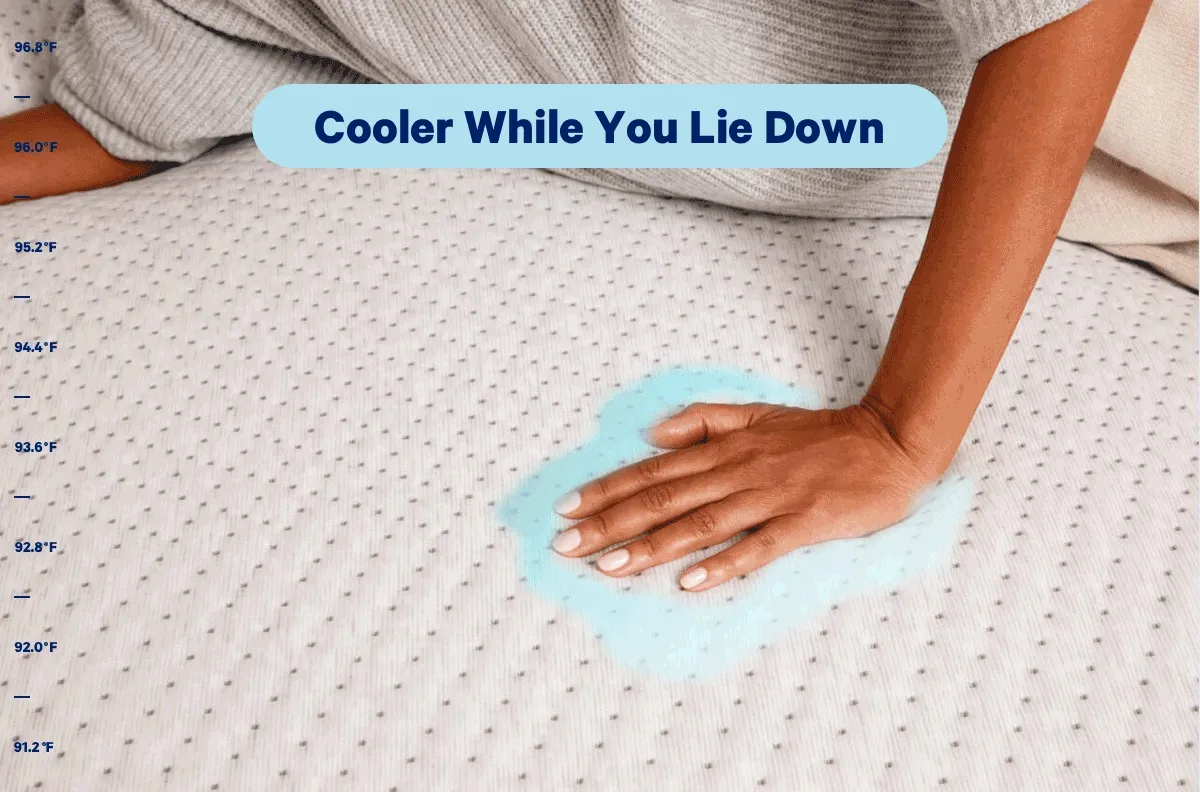Cooler while you lie down. >> Cooler while you fall asleep. >> Cooler all night long. >>