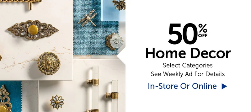 50% Off Home Decor - Select Categories