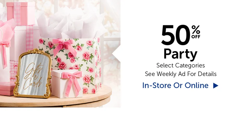 50% Off Party - Select Categories