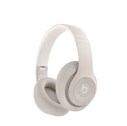 Beats Studio Pro Wireless Headphones, sandstone color, ultra-plush engineered leather cushions