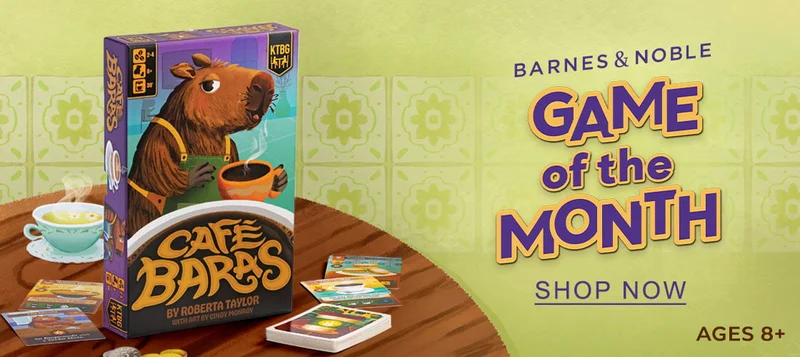 Barnes & Noble Game of the Month [Cafe Baras] - SHOP NOW [Ages 8+]