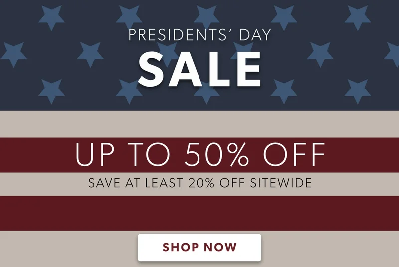 This weekend only, shop President's Day Sale and save up to 50% off. Price as marked. SHOP NOW