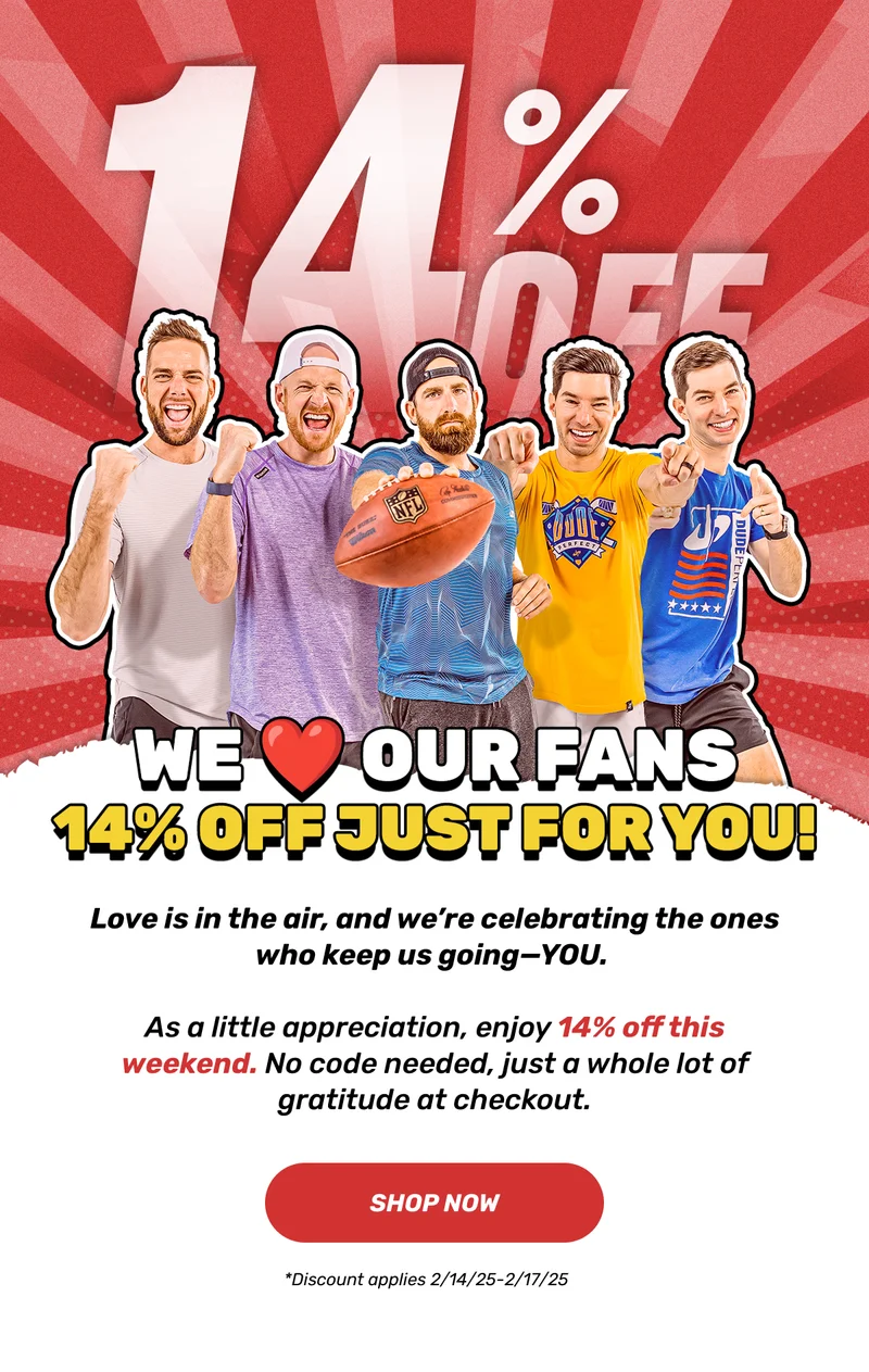 Love is in the air, and we’re celebrating the ones who keep us going—YOU.   As a little appreciation, enjoy 14% off this weekend. No code needed, just a whole lot of gratitude at checkout. | Shop Now