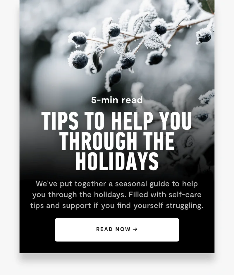 Tips To Help You Get Through The Holidays