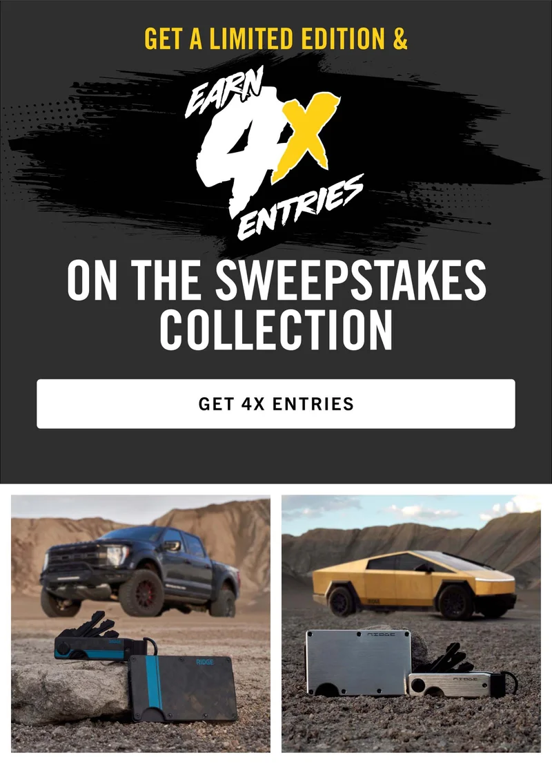 Earn 4x Entries on the Sweepstakes Collection