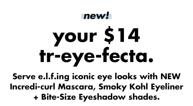 Serve e.l.f.ing iconic eye looks