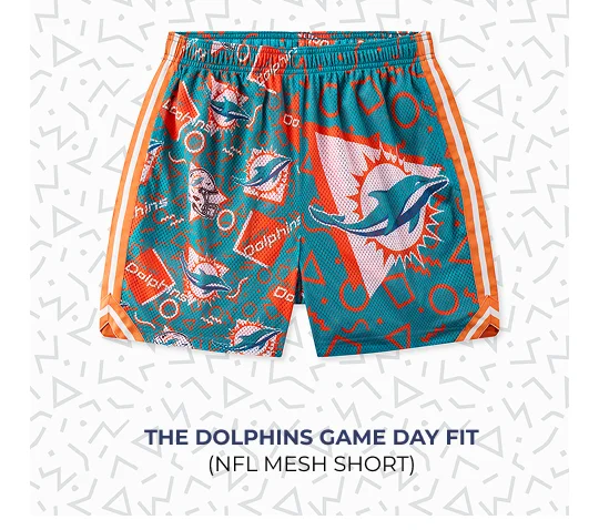 NFL Mesh Short: The Dolphins Game Day Fit